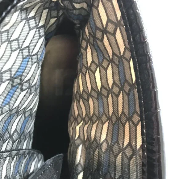 Black Lace Up Ankle Boots Women 8.5 Suede Chunky Heel, R2 by Report - Picture 9 of 9